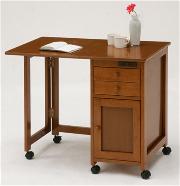 マルチワゴン バタフライ ワゴン キッチンワゴン キッチン キャスター付き テーブル折りたたみ可(代引..