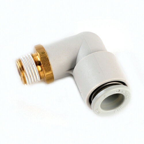 電動工具・エアーツールのエアーカプラKQ2L08-01S。エアー配管用チューブ管継ぎ手。押し込むだけで接続、ワンタッチ分離。確実に簡単に接続。製造元：SMC株式会社。