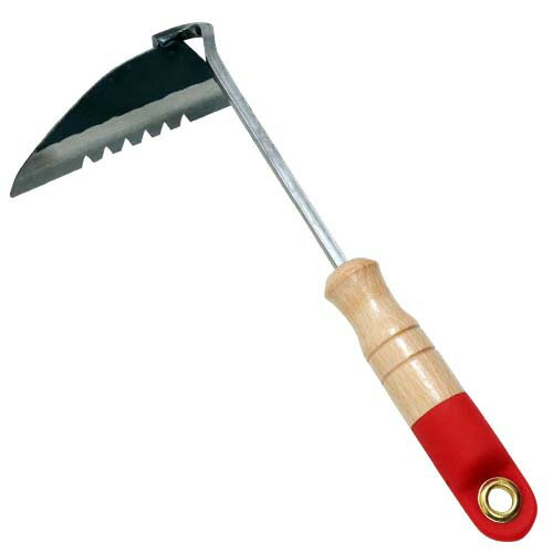 【用途】草取り鎌。【機能・特徴】除草作業用です。平面から隅っこまで。【材質】●刃部：刃物鋼。●柄部：木。【商品サイズ】奥行280×幅120×高さ45mm　重量160g【注意事項・その他】本来の用途以外には使用しないで下さい。使用前には本体あ...