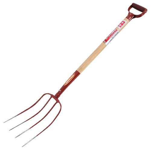千吉・木柄4本爪フォーク・SGF-1 園芸道具：土農具：フォーク【送料無料】