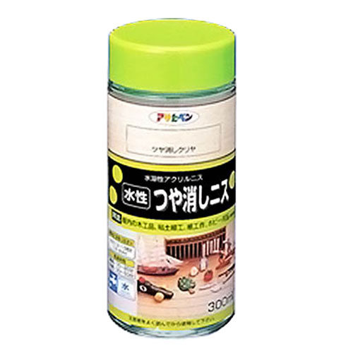 アサヒペン 水性つや消しニス 300MLつや消しクリヤ