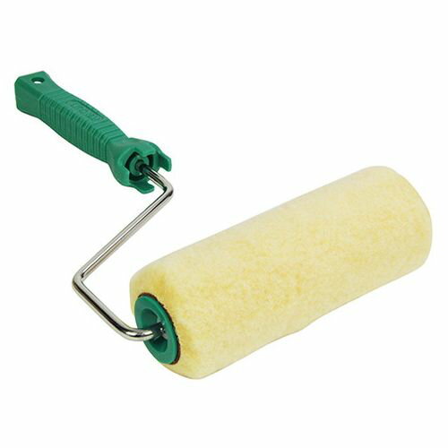 【用途】万能タイプ塗装ローラー。【機能・特徴】ローラーカバーは、素材を厳選した化学繊維を使用しています。紙管は耐水・耐溶剤性に優れ、ローラーフレームにフィットします。【仕様】●サイズ(規格)：180mm。●万能用。【商品サイズ】幅200×高さ350×奥行150mm　重量280g【注意事項ほか】●水性・油性兼用です(ラッカー系は除く)。●(1)トレイの上でローラーをよく回転させ、塗料をよくなじませます。●(2)美しく仕上げるコツは、ローラーバケに塗料を均一に含ませ、塗料を塗装面にW字形に配って下さい。【送料について】北海道、沖縄、離島は送料を頂きます。