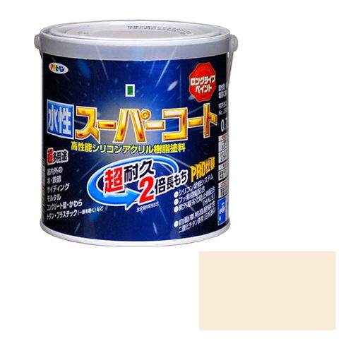 アサヒペン 多用途-水性スーパーコート 0.7L-ミルキーホワイト【送料無料】