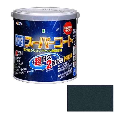樂天商城 - アサヒペン 多用途-水性スーパーコート 0.7L-ギンクロ【送料無料】