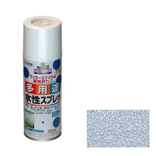 アサヒペン・水性多用途スプレー・300MLーシルバー【送料無料】