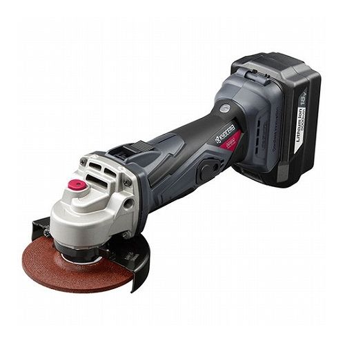 【商品説明】●快適な使いやすさを追求、100V並みのパワーを実現した18Vハイパワーモデルです。【用途】●溶接面の研削・サビ取り、鉄・青銅等のバリ取り・サビ取り、鉄、ステンレス等の切断作業。【機能】●直径58mmの握り径と後部を絞り込んだグリップ形状で、手になじむ握りやすさを実現しました。●切断時に切り込み深さを一定に保てる、丸形スリムギヤヘッドです。●丸形スリムギヤヘッドの高さをさらに低くし作業性が向上しました。●本体の異常をLEDでお知らせする安心保護機能付きです。●優れた防じん性能で、耐粉塵性能が向上しました。【商品仕様】●握り径：58mm●砥石径：(外径)100mm×(内径)15mm●定格速度：10000min-1●電池パック：18V・5000mAhリチウムイオン●電圧：DC18V●充電時間：84分●本体サイズ：長さ307×幅118×高さ122mm(電池パック含む)●質量：2.1kg●商品サイズ=117×122×307(mm)●本体重量: 2100g【材質】●ハウジング：PA●ギヤケース：アルミ●キャリングケース：PE【セット内容・付属品】●付属品：電池パック(B-1850LA)・充電器(UBC-1802L)・カニ目スパナ・キャリングケース【注意事項】●取扱説明書をお読みの上、正しくお使いください。●充電時間は周囲の温度や電池パックの状態により変動します。●使用可能な砥石の厚みは6mmまでです。●砥石は別販売品です。●作業直後の工具類、材料、切り屑などは非常に熱くなっているので、触れないでください。●本体を作動させたまま床などに放置しないでください。【送料について】北海道、沖縄、離島は送料を頂きます。