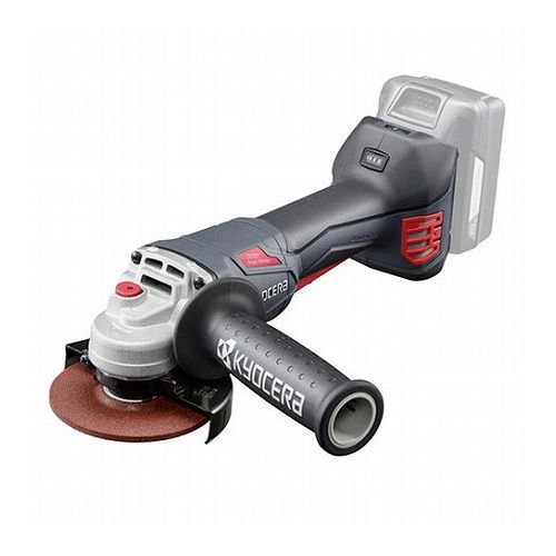 【商品説明】●安全性を重視したパドルスイッチ仕様、握り部周長144mmの細握りで作業者の疲労を軽減した最大出力900Wのハイパワータイプの充電式ディスクグラインダーです。【用途】●鉄研削、鋼管・鋼材・鉄筋の切断、ステンレスの研磨、コンクリートの切断・面取り。【機能】●セフティロック機構があるので不意にハンドルを握りこんでも製品が起動することがありません。●キックバック軽減機能が付いているので不意に発生する事故を防止出来ます。●握り部の周長はクラス最短144mm、握り部長さは70mmなので指4本で握りこめて操作性が良いです。●研削、切断共に実使用トルク範囲での回転数が高く、作業スピードが速いです。●ダイヤル式による無段階変速(ダイヤル1〜5)で作業に応じた回転数調整が可能です。【商品仕様】●砥石径：100mm(外径)×15mm(内径)●定格速度：8000min-1●電源：DC18V(リチウムイオン)●充電時間：37分●品名コード：629800B●商品サイズ=117×136×352(mm)●本体重量: 2100g【セット内容・付属品】●付属品：カニ目スパナ×1本・補助ハンドル×1本【注意事項】●取扱説明書をお読みの上、正しくお使いください。●使用する砥石は72m/s以上の正規の砥石を取付けて正しい仕様面で研削してください。●使用する砥石は72m/s以上の正規の砥石を取付けて側面や上面では研削しないでください。●砥石カバーを取付けて使用してください。●乾式用のため水・研削液などは使用しないでください。●用途以外の刃物(丸ノコ刃・チップソーなど)での切断はしないでください。【送料について】北海道、沖縄、離島は送料を頂きます。