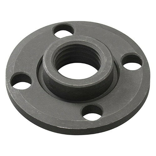 先端工具「スキルタッチ」を125mmディスクグラインダーで使用する場合にクランプナットが研削面よりも凹になり面一作業が出来るようにします(ディスクフランジS型と必ずセットで使用してください)。■用途先端工具「スキルタッチ」を125mmディスクグラインダーに取付けての面一作業。■機能ディスクフランジS型と併用することでクランプナットが砥石面より凹になります。クランプナットS型の凸部と先端工具の内径を合わせてください。先端工具の内径にクランプナットS型の凸部が入ってない状態で締付すると凸部で先端工具を挟み込んでしまいクランプナットS型を最後まで締付することができませんので注意してください。■仕様●入数：1。●品名コード：60700957。●適用機種：AG1261・AG1263・RG1262・RG1264・DG1820L5・DG1820本体のみ・DG183L5。●適用機種：DG183本体のみ・DG3620L2・DG3620本体のみ・DG3620PL2・DG3620P本体のみ。■注意事項作業前に取扱説明書や適合機種を十分にご確認の上でご使用下さい。指定された用途以外では使用しないで下さい。使用前に破損した箇所がないか確認してから作業して下さい。誤って落としたり、ぶつけたときは、本体などに破損や亀裂、変形がないことをよく点検してください。作業時には保護メガネ等の保護具の着用を行って下さい。無理な姿勢で作業しないでください。【送料について】北海道、沖縄、離島は送料を頂きます。