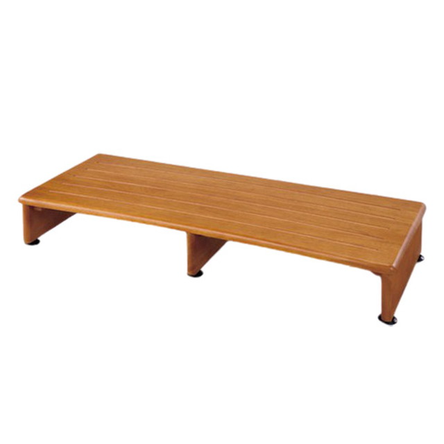 玄関台 木製 踏み台 幅90cm 隙間収納 スペース活用 玄関 シューズ 奥行35cm 高さ14.5~15.5cm アジャスター 段差 頑丈 安定(代引不可)【...