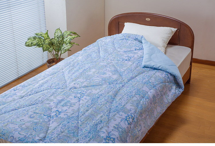 肌掛け布団 2色組 140×190cm 抗菌 防臭 防ダニ 洗える ピンク ブルー テイジン マイティトップ 丸洗い 年中使える 中掛け エアコン対策 掛布団 寝具 布団(代引不可)【送料無料】