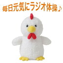 体操コッコちゃん 話すぬいぐるみ ラジオ体操 おしゃべり 復唱 音量調節3段階 ニワトリ ラジオ体操第一 健康習慣(代引不可)【送料無料】