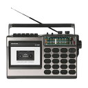 ラジカセ AM FM ワイドFM対応 ラジオカセットレコーダー 1年保証 USBメモリ SDカード対応 録音 再生 昭和 懐かしい ラジオ 防災 非常用(代引不可)【送料無料】(2)