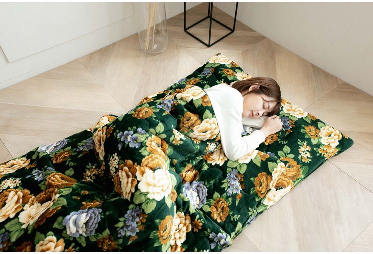 ごろ寝毛布布団 長座布団 幅100cm マイヤー毛布 洗える 丸洗いOK ごろ寝マット 100×190cm 昼寝 車内 旅行先 布団 寝具 ブランケット 毛布 掛け布団 敷きパッド 座布団(代引不可)【送料無料】 [2]