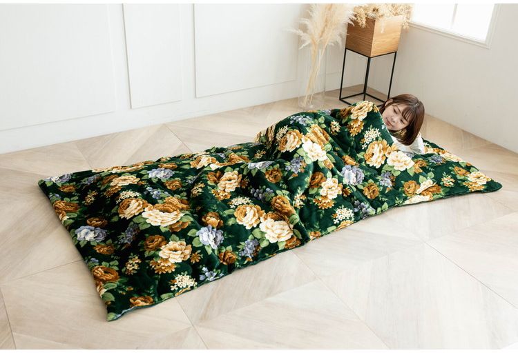 ごろ寝毛布布団 長座布団 幅100cm マイヤー毛布 洗える 丸洗いOK ごろ寝マット 100×190cm 昼寝 車内 旅行先 布団 寝具 ブランケット 毛布 掛け布団 敷きパッド 座布団(代引不可)【送料無料】 [3]