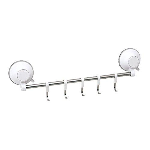 レック プッシュ式 吸盤フック 5連