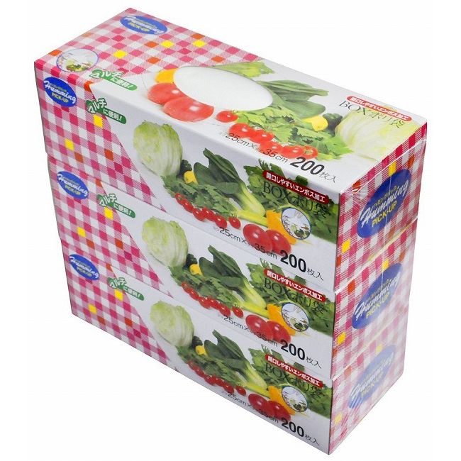 ニッコー ポリ袋 箱入り 200枚×3個セット AB-3-3