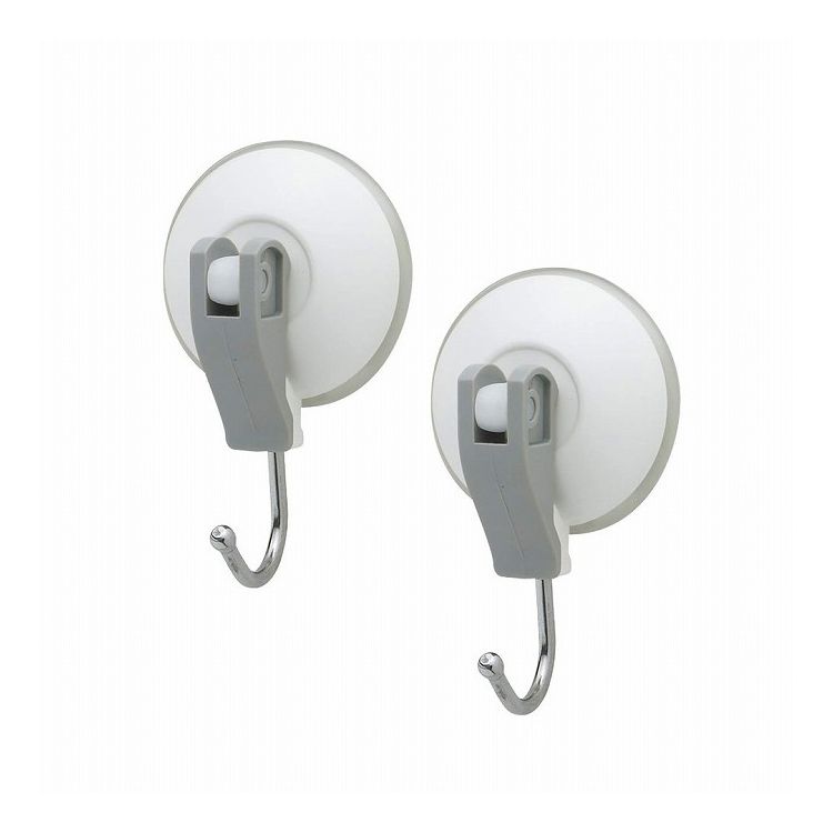 お風呂フック レバー式吸盤タイプ 2個入 レック株式会社 BB-037【ポイント10倍】