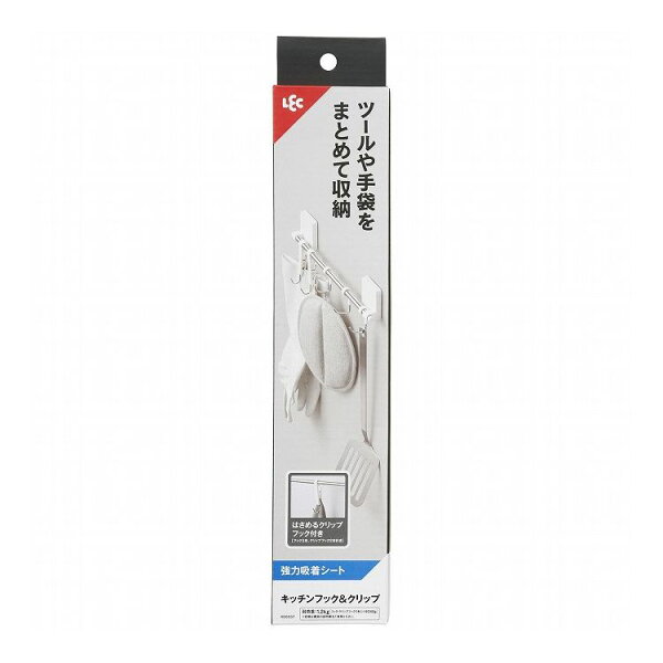 リコメン堂のキッチンフック&クリップ(強力吸着シート) レック株式会社 K00557【ポイント10倍】|詳細画像