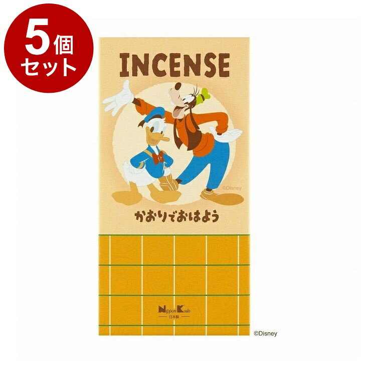 【単品5個セット】 ディズニー インセンス かおりでおはよう 日本香堂【ポイント10倍】【送料無料】