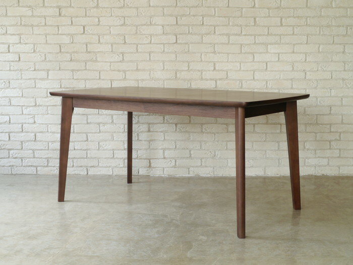 【COLK/コルク】 150ダイニングテーブル ウォルナット突板材使用 テーブル 木製 ウォールナット 無垢 シンプル リビング おしゃれ(代引不可)【送料無料】