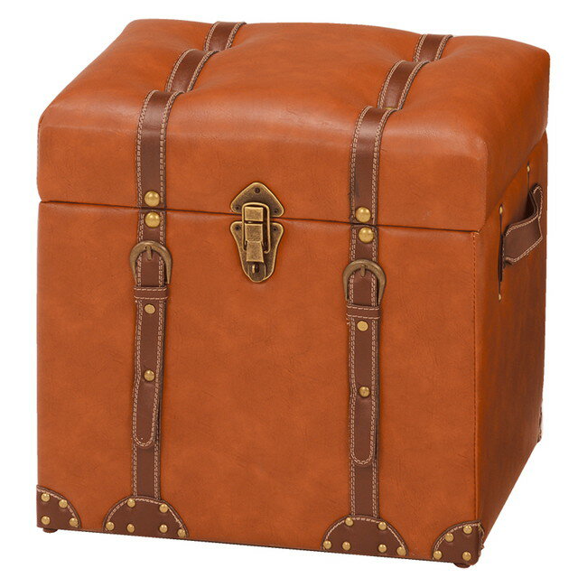 (約)幅40×奥行36×高さ41cm■ 収納部内寸:(約)幅38×奥行33×深さ29cm主材:MDF、合成皮革センスと遊び心あるトランク型収納スツール。【代引きについて】こちらの商品は、代引きでの出荷は受け付けておりません。【送料について】...