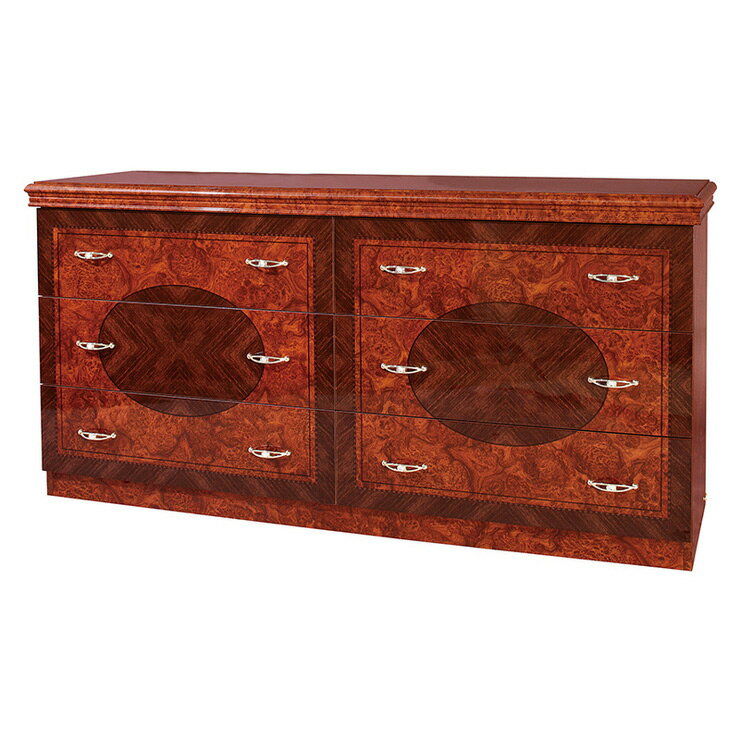 萩原 6Dワイドチェスト SFLI-534-BR 開梱組立設置無料 収納 おしゃれ(代引不可)【ポイント10倍】【送料無料】