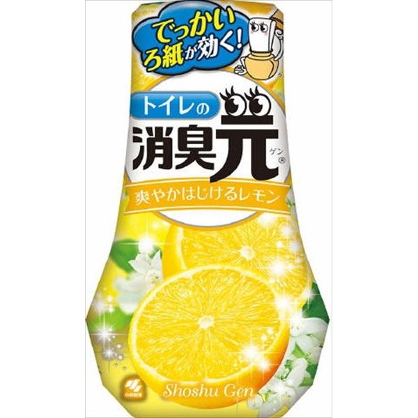 小林製薬 トイレの消臭元 爽やかはじけるレモン 400ML 芳香消臭 トイレ用 トイレ用(代引不可)