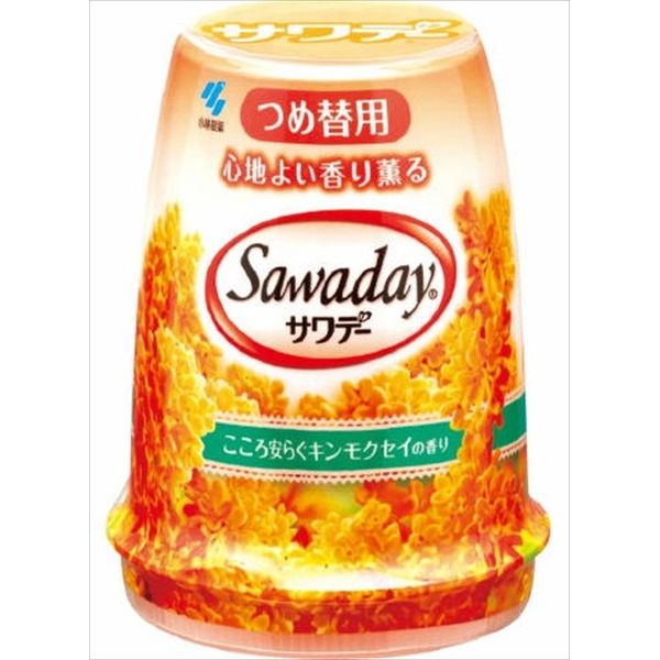 小林製薬 サワデー つめ替用 こころ安らぐキンモクセイの香り 140G 芳香消臭 トイレ用 トイレ用(代引不..