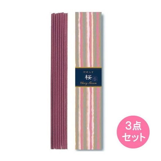 Inkou （Solid Perfume） - 日本香堂 かゆらぎスティック 桜(40G ) 3点セット(代引不可)【送料無料】