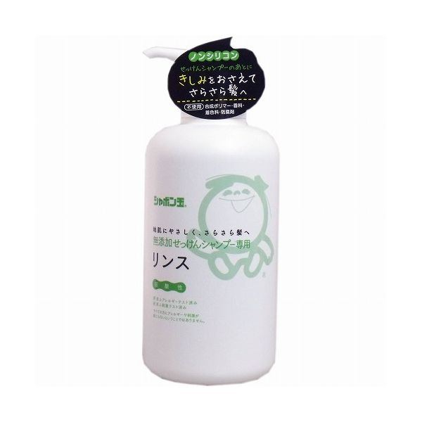 シャボン玉販売 無添加せっけんシャンプー専用リンス 520ML(代引不可)