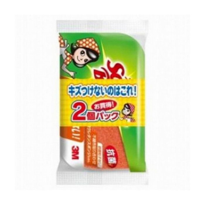 住友スリーエム スコッチ・ブライト抗菌ウレタンスポンジたわしリーフ型3層 2個パック 日用品 日用消耗..