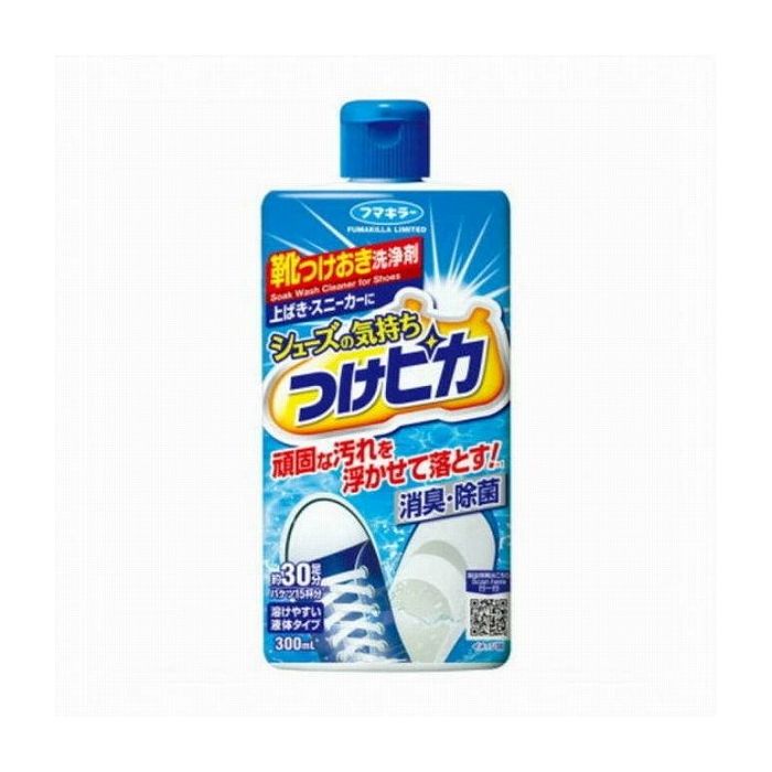 ●洗浄液につけて軽くこするだけで、しつこい汚れもスッキリ。●優れた抗菌・除菌効果。●色落ちなし。●金具のついた靴にも使える。＊水洗い可能なものに限る。蛍光漂白剤による影響がないため。商品区分:日用雑貨品・他製造国:日本メーカー名:フマキラーサイズ/容量:300ML単品JAN:4902424444353衣料用洗剤 その他 その他【代引きについて】こちらの商品は、代引きでの出荷は受け付けておりません。【送料について】北海道、沖縄、離島は送料を頂きます。※メーカーの都合によりパッケージ、内容等が変更される場合がございます。当店はメーカーコード（JANコード）で管理をしている為それに伴う返品、返金等の対応は受け付けておりませんのでご了承の上お買い求めください。