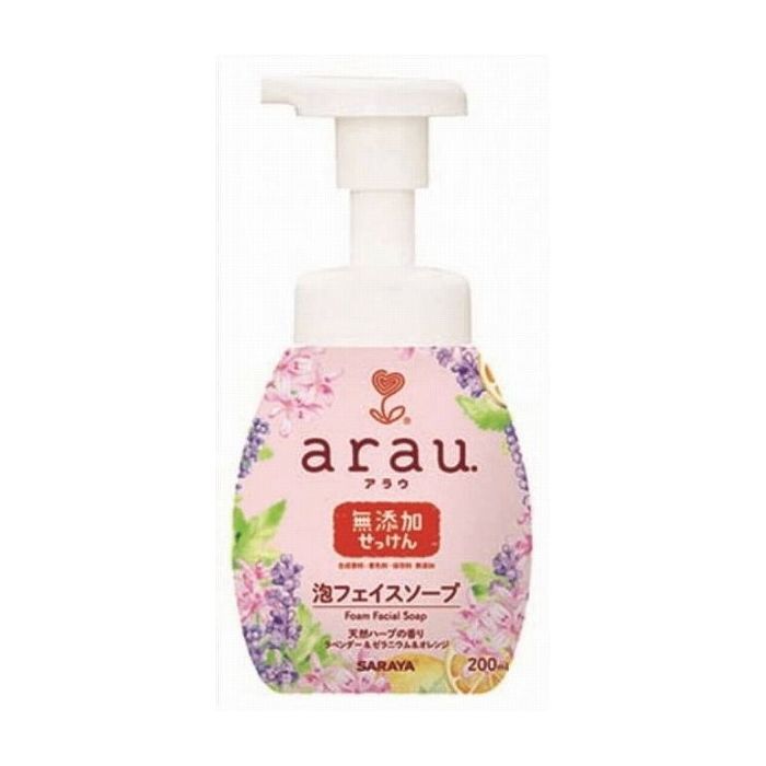 サラヤ アラウ泡フェイスソープ200ML 化粧品(代引不可)