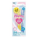 6個セット 貝印 GA0085FMLV-6P プリティー アイブロー敏感肌用 6本入(代引不可)【送料無料】