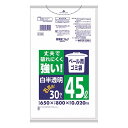 6個セット 日本サニパック P-5R ペール用ゴミ袋 45L 白半透明 30枚(代引不可)