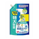 6個セット アース製薬 ヘルパータスケ らくハピ アルコール除菌EXワイド つめかえ 740mL(代引不可)【送料無料】