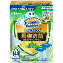 【4個セット】ジョンソン スクラビングバブル トイレスタンプ最強抗菌シャインミント 替え2P(代引不可)【送料無料】