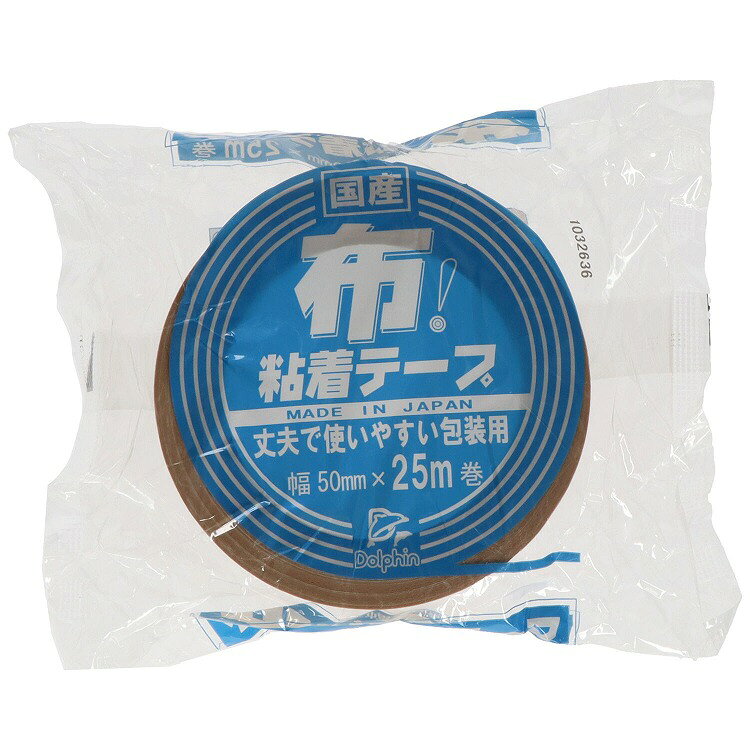 【商品説明】手切れが良く、使いやすい包装用布テープ商品区分：全成分：メーカー名：カモ井加工紙PB生産国：日本内容量：25m【代引きについて】こちらの商品は、代引きでの出荷は受け付けておりません。【送料について】北海道、沖縄、離島は送料を頂きます。
