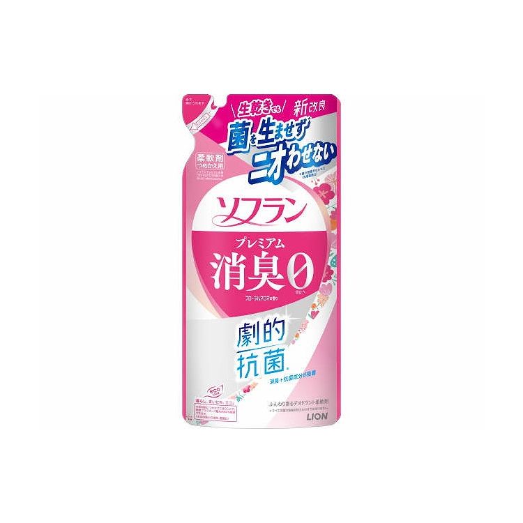 【単品28個セット】 ライオン ソフラン プレミアム消臭 フローラルアロマの香り つめかえ用 380ml(代引不可)【送料無料】