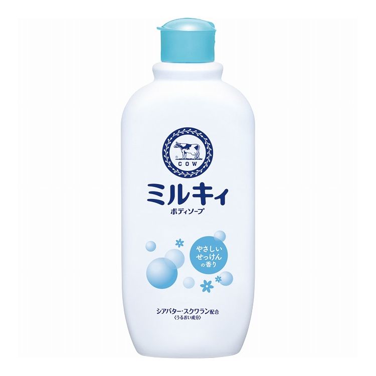 【単品2個セット】 牛乳石鹸共進社 ミルキィボディソープ やさしいせっけんの香り レギュラー(代引不可)