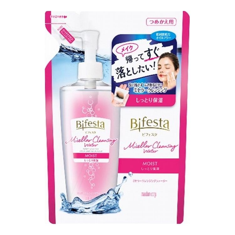 【単品12個セット】 マンダム ビフェスタ ミセラークレンジングウォーター モイスト つめかえ用 360ML(代引不可)【送料無料】