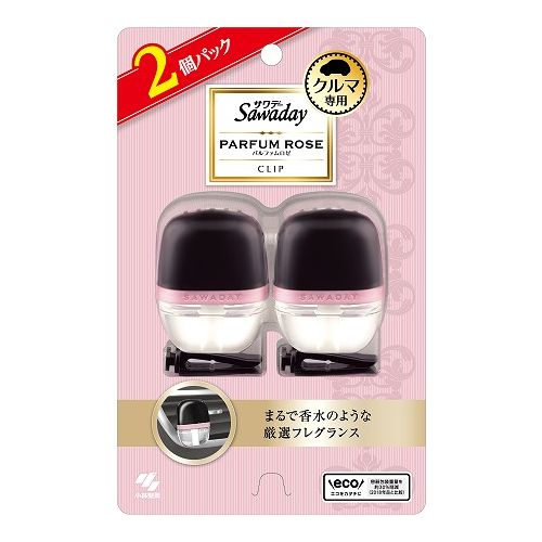 芳香除臭劑 - 【単品22個セット】 小林製薬 SAWADAYクルマクリツプパルフアムロゼ2P(代引不可)【送料無料】