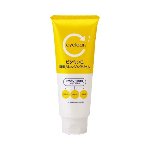【単品2個セット】 cyclear ビタミンC 酵素クレンジングジェル(代引不可)
