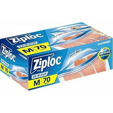 【単品13個セット】 ジップロック フリーザーバッグ M 70枚入 旭化成ホームプロダクツ(代引不可)【送料無料】