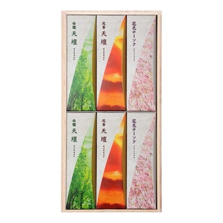 【単品6個セット】 日本香堂 天壇 進物3000° 桐箱 包装品(代引不可)【送料無料】
