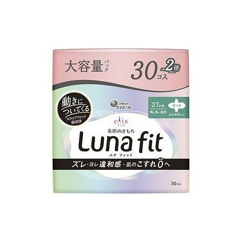 【単品6個セット】 エリス素肌のきもちルナフィット(特に多い昼用)羽つき 大王製紙(代引不可)【送料無..