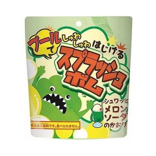 【単品9個セット】 ヘルス スプラッシュボム シュワッとメロンソーダの香り 入浴剤 バスボム プール用(..