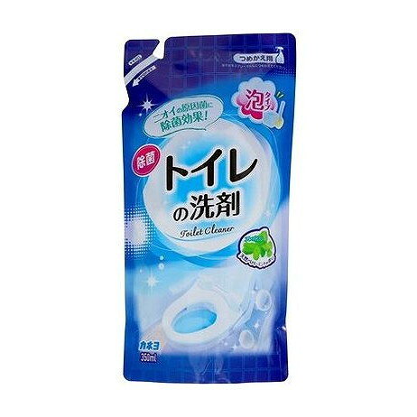 【商品詳細】●便器内のお掃除だけでなく、ニオイの原因となる便座や床等のふきそうじにも使えます。●さわやかな天然ペパーミントの香りがに広がります。●除菌・消臭効果。●省資源な詰替えタイプ。成分:界面活性剤（2％、アルキルベタイン）、溶剤メーカー名:カネヨ石鹸生産国・加工国:日本内容量:350mL【代引きについて】こちらの商品は、代引きでの出荷は受け付けておりません。【送料について】北海道、沖縄、離島は送料を頂きます。
