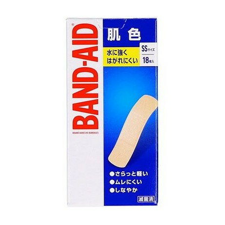 【単品10個セット】 バンドエイド 肌色 SSサイズ 18枚 JNTLコンシューマーヘルス(代引不可)【メール便配送】【ポイント10倍】【送料無料】