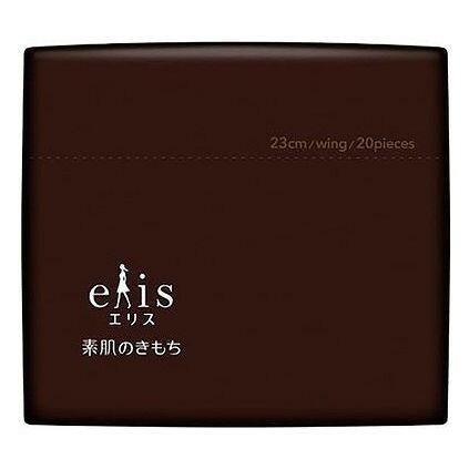 【商品詳細】●シンプルなデザインのブラウンパッケージ：商品特長などの情報は最小限に。パッケージには、エリスブランドのステートメントの英訳を載せています。●中身が透けにくいブラウンの個包装：自宅での保管や持ち歩くときも、人目が気になりにくいデザイン仕様。●取り出しやすい開け口：開封後もトイレにそのまま置くことが出来る取り出しやすいパッケージ。●通常品の素肌のきもちシリーズの使い心地はそのまま。成分:ポリエステル・ポリエチレンメーカー名:大王製紙生産国・加工国:日本内容量:20枚【代引きについて】こちらの商品は、代引きでの出荷は受け付けておりません。【送料について】北海道、沖縄、離島は送料を頂きます。